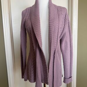 A. Giannetti Angora Blend Tie Front Cardigan Sweater Pink M/M